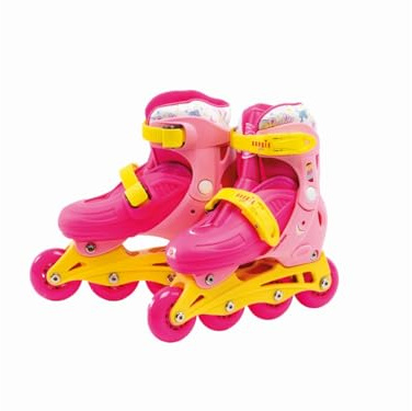 ODS - Barbie, Rollschuhe für Mädchen, verlängerbar, starrer Stiefel, aus PVC, Größe S (31-34), Empfohlenes Alter + 4 Jahre