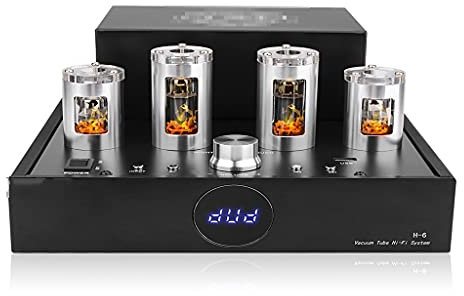 CZYGPHY Preamplificatore valvolare Potenza 65Wx2 Amplificatore 2.1 Canale Amplificatore Audio Amplificatore valvolare Home Theater