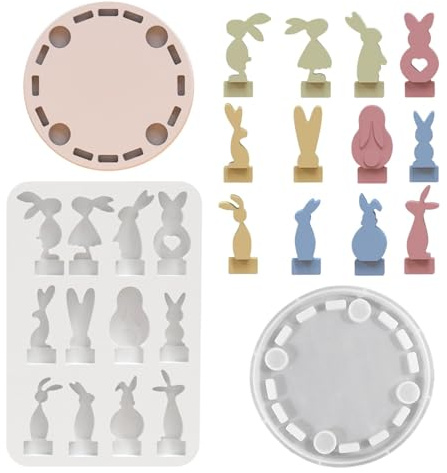 Osterhasen Backformen Silikon Ostern Silikonformen Osterformen Silikon - Hochtemperaturbeständig, Weich und Flexibel