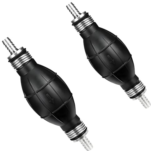 Arvoni Handpumpe Benzinpumpe 8mm 2 Stück, Wasser Flüssigkeits Förderpumpe Für Wasser, Benzin, Diesel usw, Tragbare Umfüllpumpe Robust Leicht Praktische Manuelle Pumpe für Auto, Motorrad