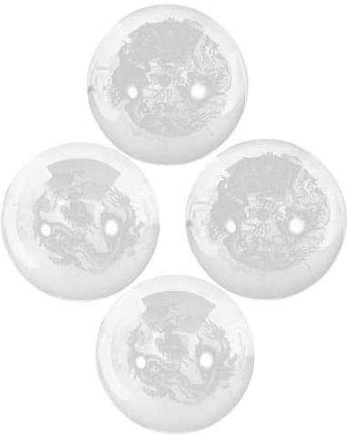 Homoyoyo 4 Piezas Bolas Masaje Cristal Masaje Manos Ejercicio Relajación Entrenamiento Agarre Herramienta Fitness Manual