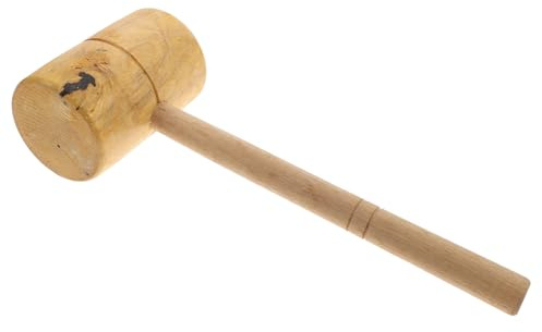 HOLIDYOYO Large Wooden Mallet Hammer for Woodworking with Firm Handle High Hardness and Smooth Surface Carpenter Tool for Home Decoration Carving and Factory Use