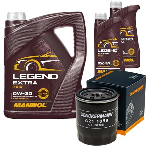 EISENFELS Inspektionspaket enthält 7 Liter Motoröl Legend Extra 0W-30 Ölfilter für Boxer Kasten Expert Traveller F4_ FC_ FJ_ 2.0 BlueHDi 180 F3_