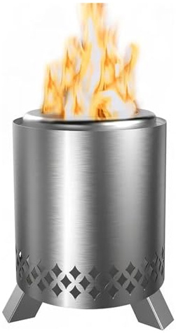 Braciere, Braciere da tavolo più grande 6,5 ​​pollici con supporto, braciere senza fumo acciaio inossidabile 304 for aree urbane e sobborghi per patio, cortile