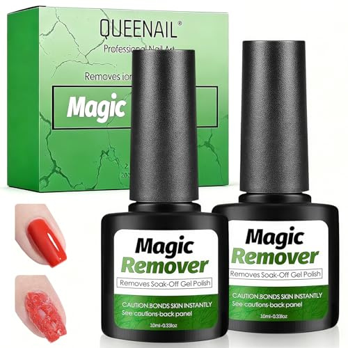 10ml*2 Dissolvants Vernis Semi Permanent, Dissolvant De Verni à Ongles En Gel, 3-5 Minutes Dissolvant Vernis à Ongles, Pour les amateurs de manucure