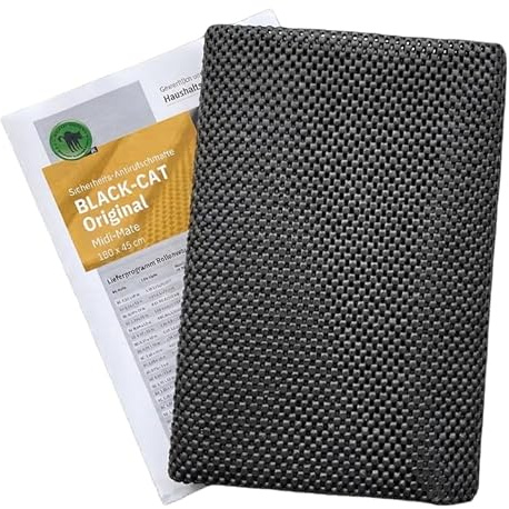 Black-CAT Original Midi-Mate Antirutschmatte 1.800x450  mm – rutschfest & hochreißfest, ideal zur Ladungssicherung im Kofferraum, für Pkw & Kleintransporter, langlebig & ohne Kleber fixierbar