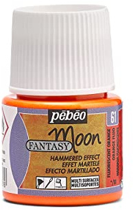 Pebeo 167061 Fantasy Moon, Fluoreszierendes Orange, 45ML