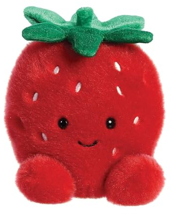 Aurora, 33573, Palm Pals Juicy Strawberry 5In, Soft Toy, Red