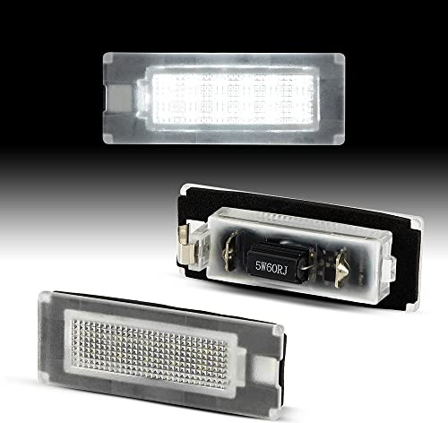 Recambo LED-registreringsskyltbelysning med E-godkännande | Plug & Play | CanBus felfri | SMD registreringsskyltbelysning kompatibel med Peugeot Boxer | Typ 250 | BJ från 2006>