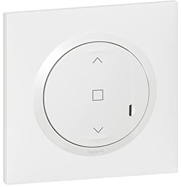 Interrupteur Filaire avec Neutre Connecté pour Volets Roulants et Stores Dooxie with Netatmo Complet (Fixations, Support, Enjoliveur et Plaque) - Blanc - 199234 - Legrand