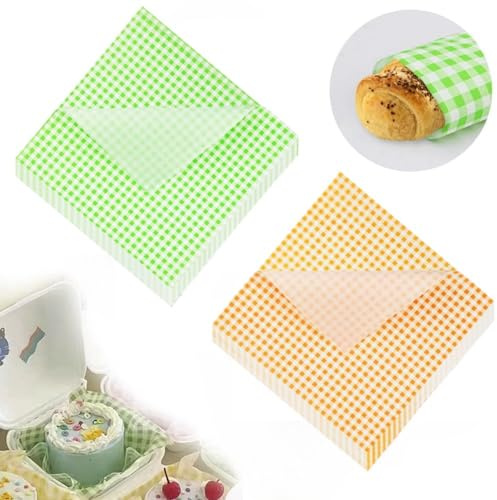 200 Deli Wax Paper Sheets 7 * 7 Inches - Greaseproof Mini Paper for Outdoor Picnic, BBQ, Burger, Bread, Sandwich