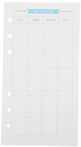 VILLCASE 120blätter Nachfüllpapier -ordner Hochwertige Für Notizbuch Planer Und Journal Für Büro Schule Und Zuhause