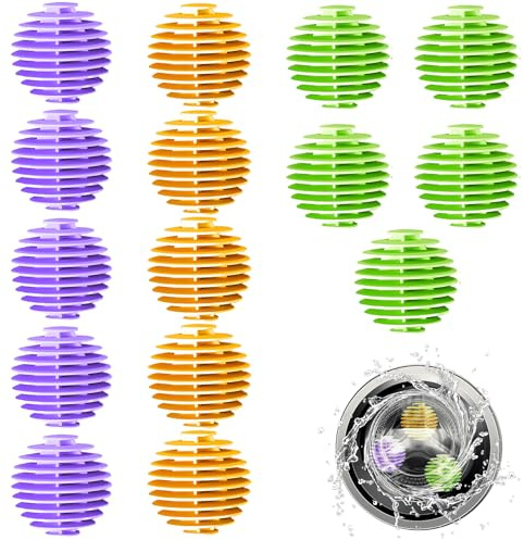 15 Stück Waschball für Waschmaschine, Gummi Trocknerbälle, Trocknerbälle Daunen, Waschbälle für Daunenjacken, Dryer Balls, Wäschetrockner Ball für Heim Kleidung Reinigung