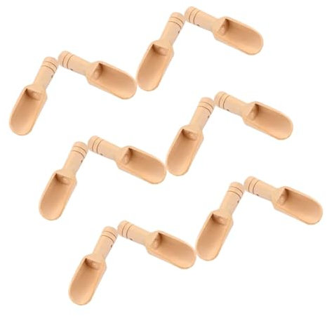 ADOCARN 12piezas Cuchara De Madera Maciza Para De Baño Especias Té Cucharas y Prácticas Para Botes De Condimentos Cocina o Baño