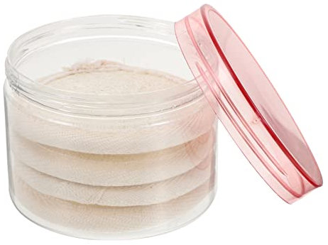 FRCOLOR Gesichtsreiniger Luffa-schwamm Für Haut Reinigungsschwammquaste Abgerundete Gesichtsreinigungsquaste Sanfte Peeling Unreinheiten Poren Öl Make-up-entferner Tägliche Pflege