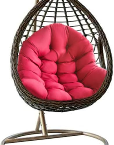 Cuscino per Sedia a Forma di Uovo, Sedia in Rattan,Cuscino Integrato, Poltrona sospesa Varie opzioni di Colore,Adatto per Giardini Esterni, altalene Interne, divani(O,Standard)