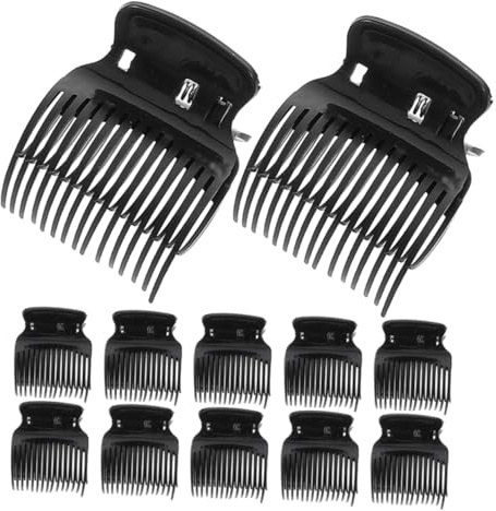 LOLIPPYY 12 Stück Teiliges Haarstyling Claw Clips Hitzebeständige Lockenwickler Klammern mit Glatter Schutzbeschichtung Schnelles Stylen und Effektiver Hitzeschutz für Frauen und Mädchen zu