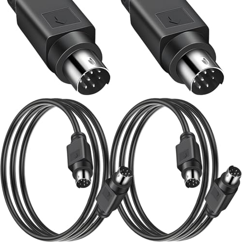 HAAMNING7 2 st Mini DIN 8-stifts seriell kabel
