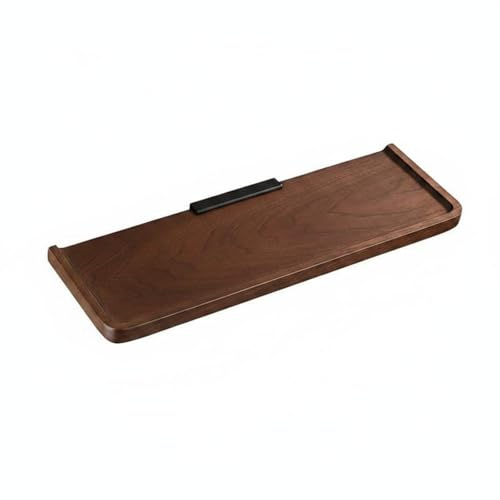 DimyFew Einlagiges Wandregal Stabil Kosmetikablage aus Holz Hohe Tragkraft Wandboard aus Echtholz für Waschbeckenbereich, 80 cm