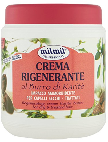 Milmil - Crème Régénérant, avec Beurre de Karité, 1 L Pack Da 4]