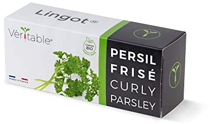 Lingot® Persil Frisé BIO - Compatible Potager d'Intérieur Véritable® et Exky® - Recharge prête à l'emploi - Substrat avec Graines Intégrées