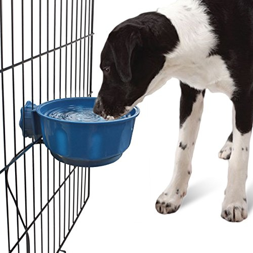 NAMSAN Beheizter Wassernapf für Hunde Hängen im Hundekäfig Verhindern Sie Das Einfrieren Von Wasser Futternäpfe für Hunde/Katze