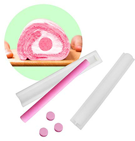 Stampo in silicone Stampo per torta 3D Stampo per dolci Stampo fai-da-te, forma a tubo tondo