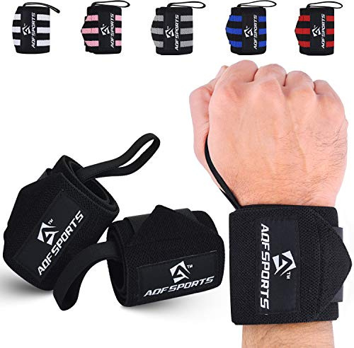 AQF Handgelenk Bandagen 18, IPL & USPA für Kraftsport (Paar)