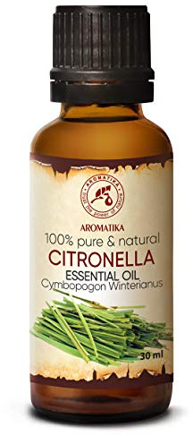 Citronellaöl 30ml - Cymbopogon Winterianus - Reine & Natürliche Citronella Öl für Schönheit - Aromatherapie - Duftlampe - Citronella Oil