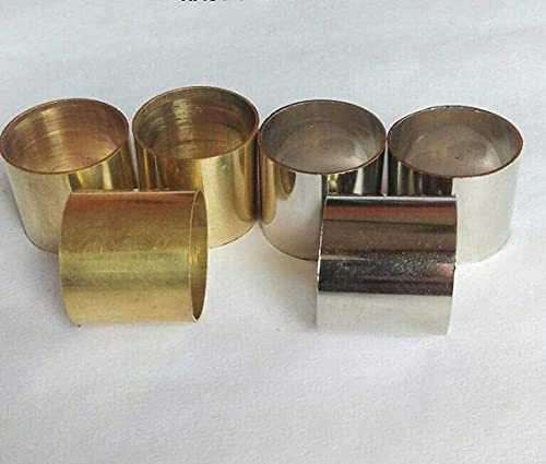 Samara Nautical Gehstock, solides Messing, silberfarben, 6 Stück
