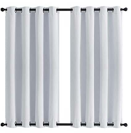 MENGH Outdoor Vorhang Ohne Bohren 90x254cm, Sonnenschutz Sichtschutz Wetterfest Verdunkelungsvorhang für Gartenlaube & Pavillon - Weiß 1 Stück