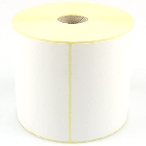 Thermo-Etiketten | Versandetiketten | Haftetiketten auf Rolle | Anzahl: 500 Stück Label auf Rolle | Größe: 100 x 150 mm | Farbe: Weiß | Kern: 25 mm | selbstklebend | Druckverfahren: Thermodirekt