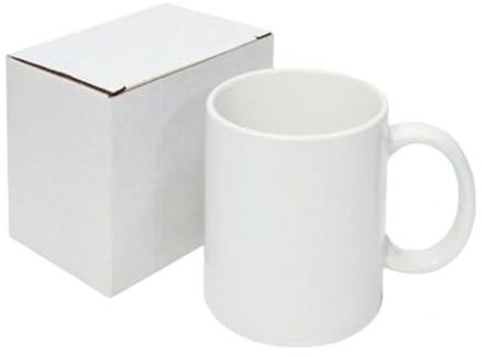 Zediart - Pack 48 tazas de cerámica blancas calidad (AAA) para sublimación | 12 oz 350 ml | Aptas para lavavajillas