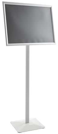 Infoständer FLEX A2 mit Klapprahmen, silber
