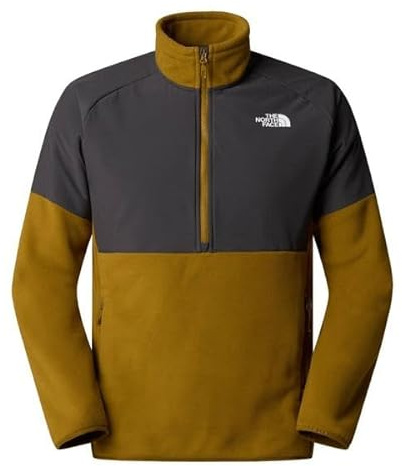 The North Face Glacier Heavyweight 1/2 Zip Pullover da Uomo Moss Green/Asphalt Grey S