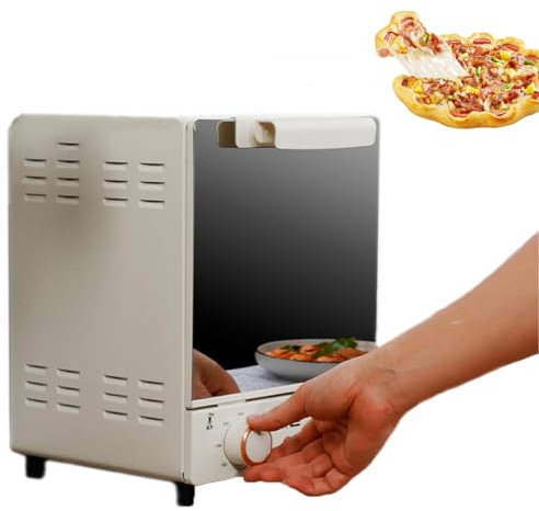 ZbOLi Forno da appoggio Verticale da 15 Litri, Forno a convezione Intelligente a 3 Livelli con Cottura al Forno, Forno girarrosto Multifunzione con Temperatura Regolabile da 70 a 250 ℃ e Timer