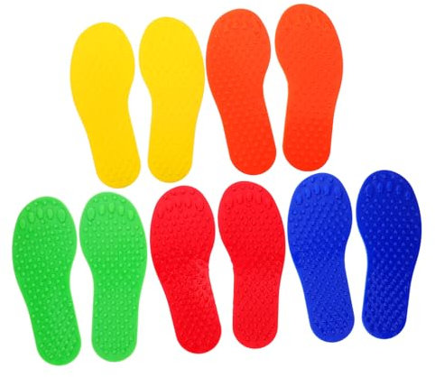 BESPORTBLE 5paare Sensorische Fußabdrücke Für Kindergarten Taktile Matte Fördert Koordination Sensorisches Training Im Zimmer Großes Pad Für Spielzeug Und Sport Für Klassenzimmer Und Fitnesss