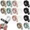 15 PCS Bridas Cables de Silicona, Sujeta Cables, Bridas de Silicona Reutilizables, Bridas Ajustables Lavables con Hebilla de Cierre para Organizar Cables en Casa y Viaje