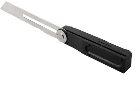 Goniometro digitale pieghevole in acciaio inox, strumento di misurazione dell'angolo, per la lavorazione del legno e il disegno professionale