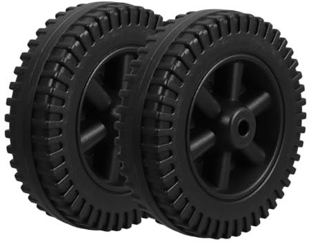 VILLCASE 2pezzi Ruote Per Barbecue Da Resistenti Al Calore Ruote Di Ricambio Compatibili Con Grill Gas e Carrelli Utility Montaggio Rapido Senza Strumenti