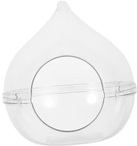 Supvox Hamster Sandbadebox Acryl Transparent Kleine Haustierbadewanne für Hamster Mäuse Chinchillas Kleintierbad Haustierbedarf
