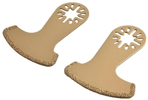 2 Stücke Oszillierendes Multitool Diamant-Hartmetall-Segmentsägeblatt Multifunktionskompatibel Mit F&e&i&n Mu&l&t&imaste Oszillierendes Werkzeugzubehör
