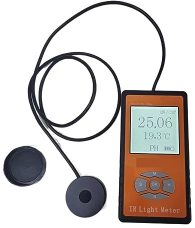 Misuratore di luce portatile, LED Intensità Luminosa Illuminometer Misuratore Di Luce A Infrarossi Irradiance Power Meter Tester Radiometer