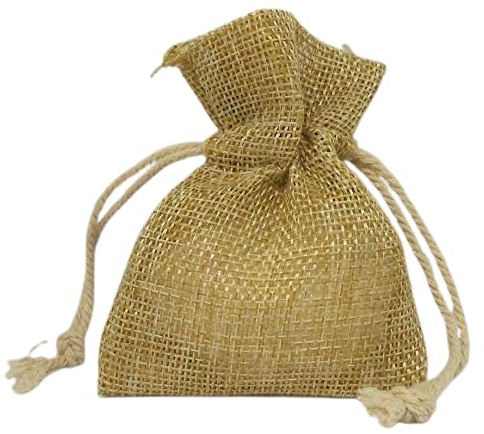 12 st brun jutepåse 8 x 10 cm konfektyrväska naturlig konfirmation bröllop