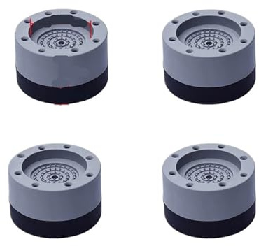 Washing Machine Base Washing Machine Anti Vibration Pads Non-Slip Rubber Leg Feet Support Dampers Stand Furniture Foot Base(4pcs Gray 7cm)