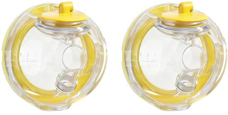 Momlacto Coppe di raccolta a mani libere compatibili con Spectra S1 S2 S9, kit di ricambio per tiralatte compatibili con tiralatte Spectra, flangia da 27 mm (con inserti da 17/19/21/24 mm)