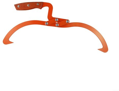 Robuste Holzzange mit sicherem Griff, zum Heben von Holzscheiten, unterstützt Belastungen bis zu 150 kg, rostfrei (33 cm)