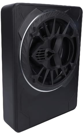 Generic 10 Tums 800 W Bilsubwoofer, Slimmad Aktiv Subwoofer Under Sätet, Subwoofer med LED Ambient Light med Inbyggd Förstärkare, Idealisk för Bil och Lastbil