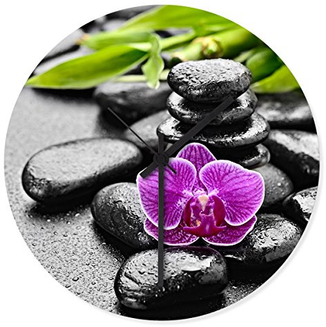 Wandkings Wanduhr mit traumhaften Motiven - Wähle ein Motiv - Wellness Orchidee
