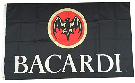 Flylong Bacardi Rum Fahne, Banner, Alkohol, Likör, Bars, Hohlräume, Garage, Dekoration, 91 x 152 cm